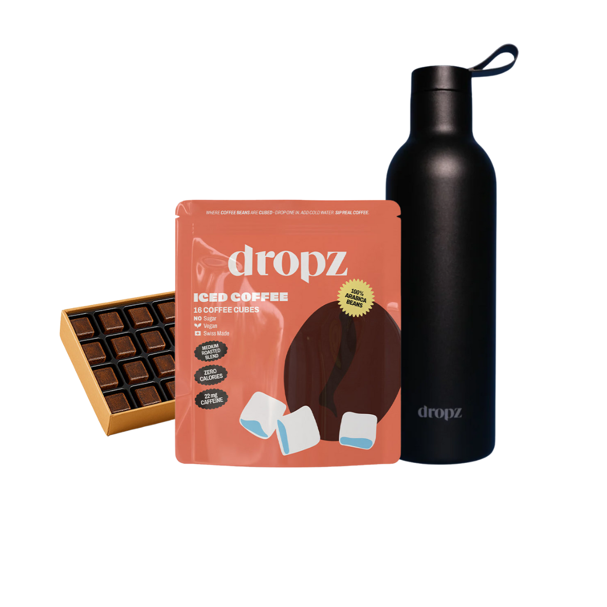 Iced Coffee Cubes + 0,7l Flasche