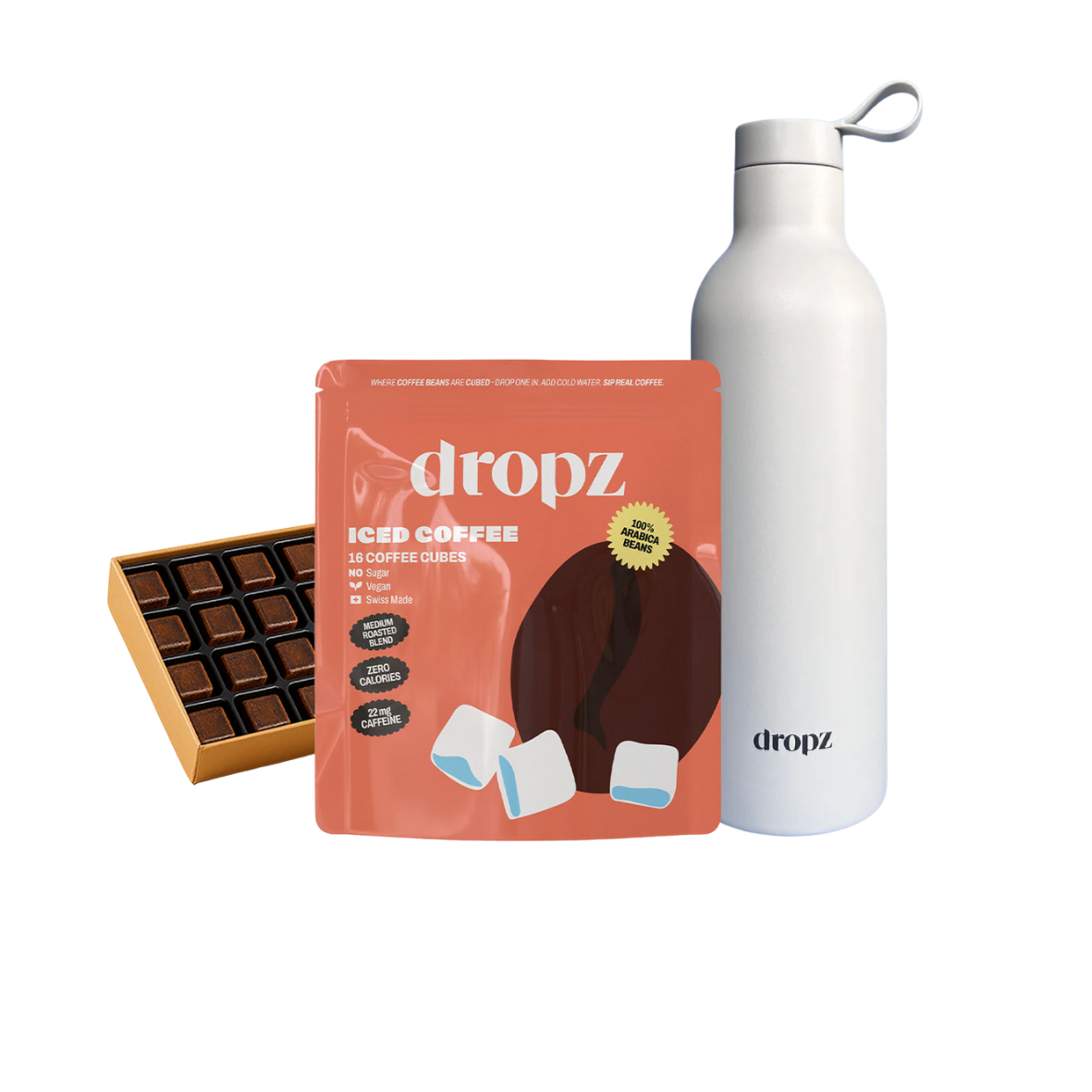 Iced Coffee Cubes + 0,7l Flasche