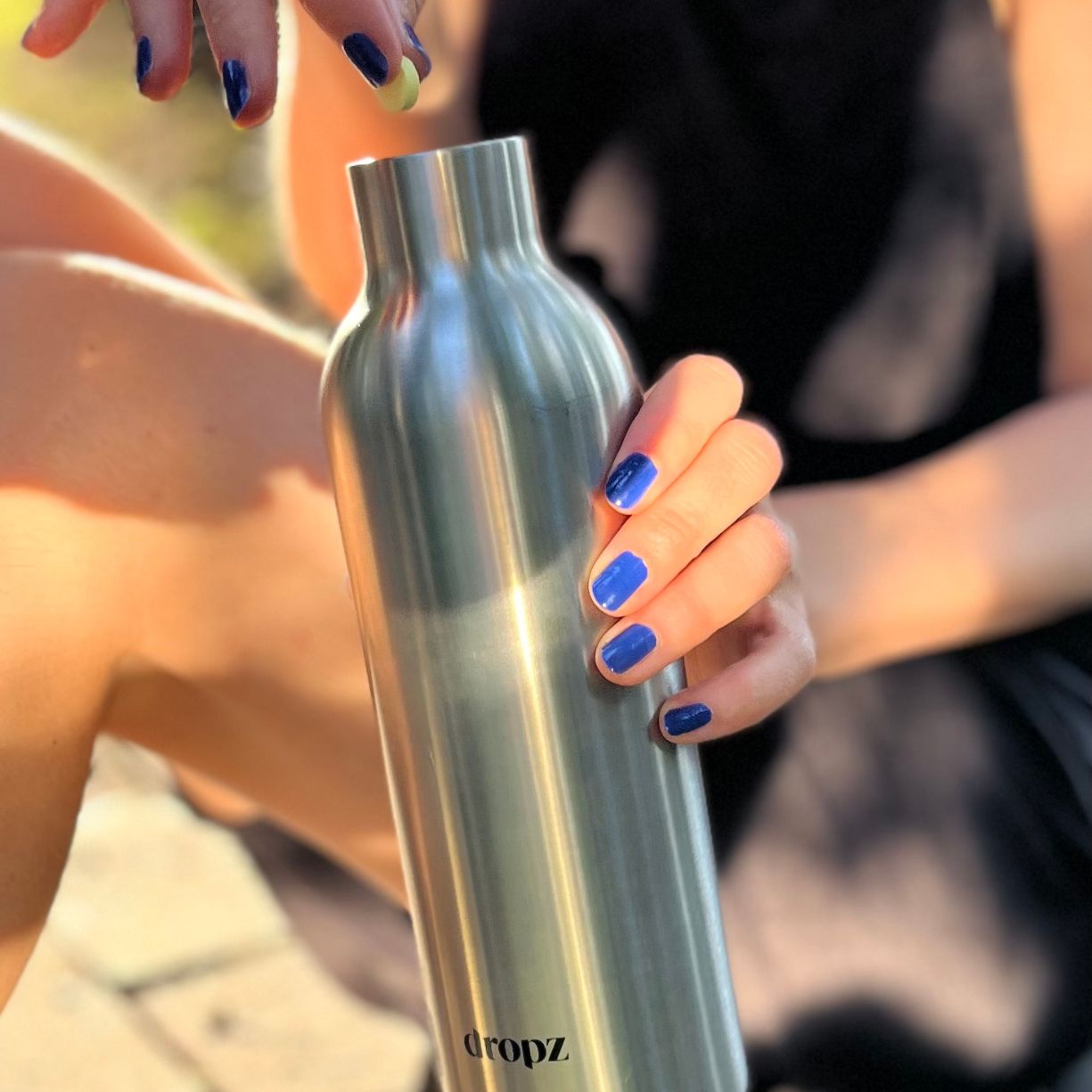 dropz Flasche silber - 0.7 L